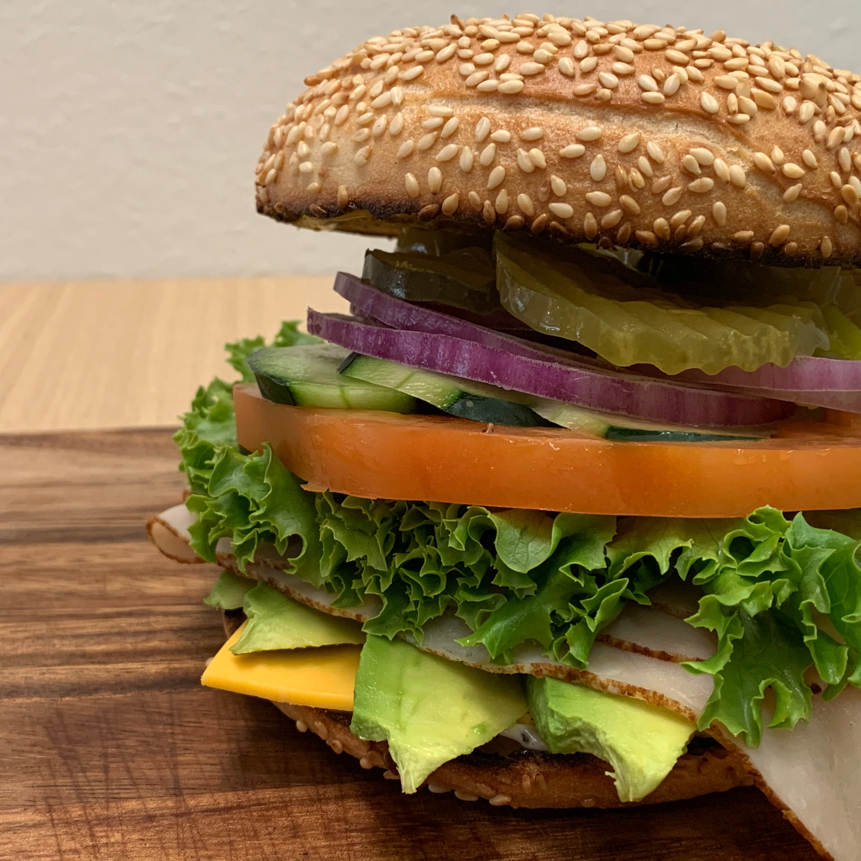 Bagel Street Club (Turkey Breast)..