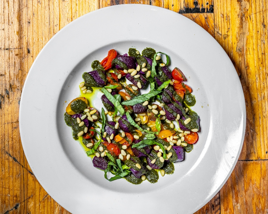 Pesto Ube Gnocchi.
