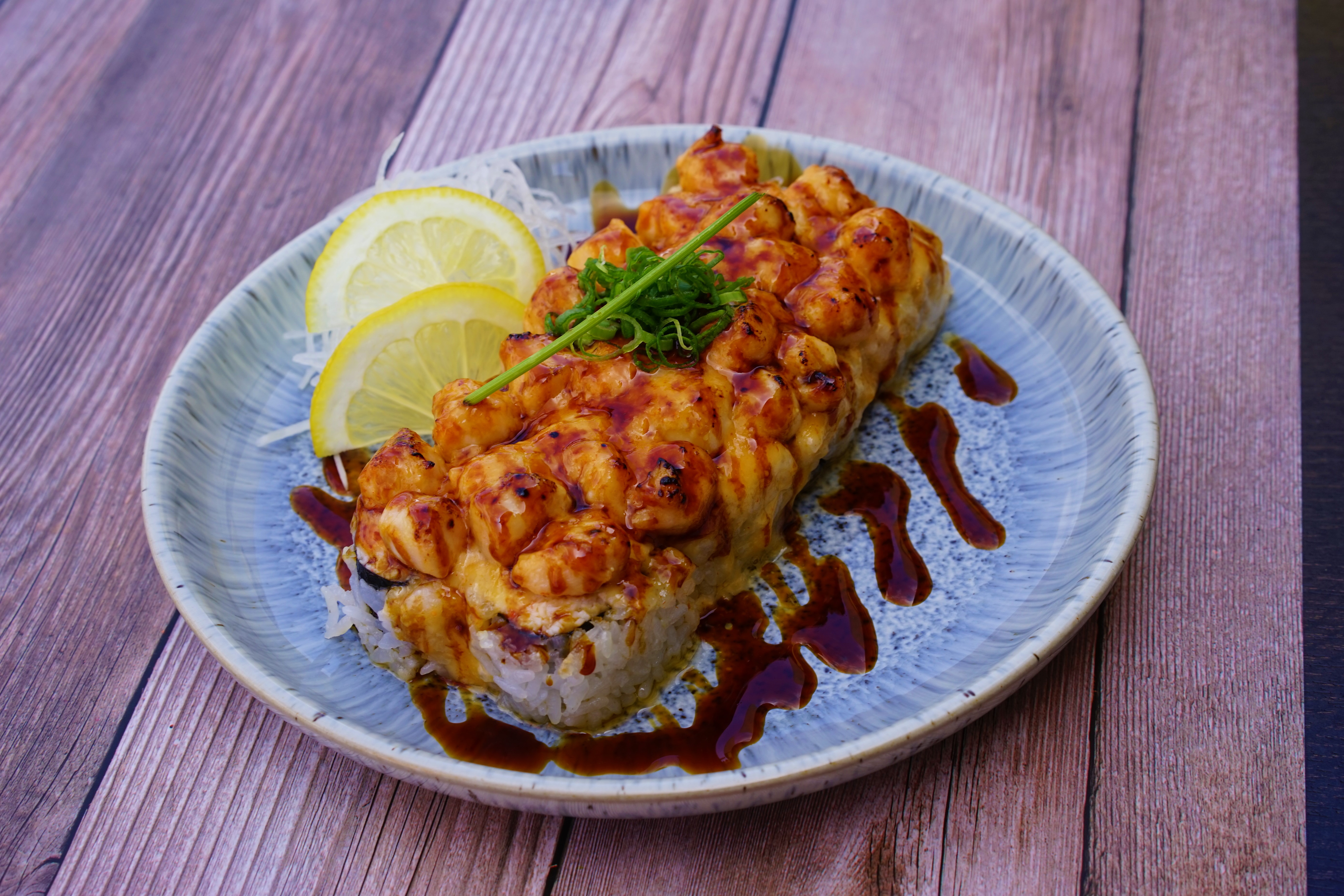 Baked Scallop Roll.