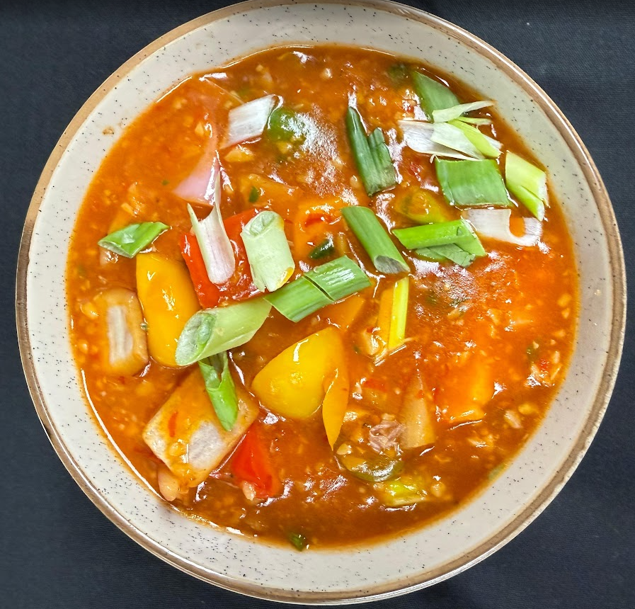 Hot Garlic Tofu (vegan).