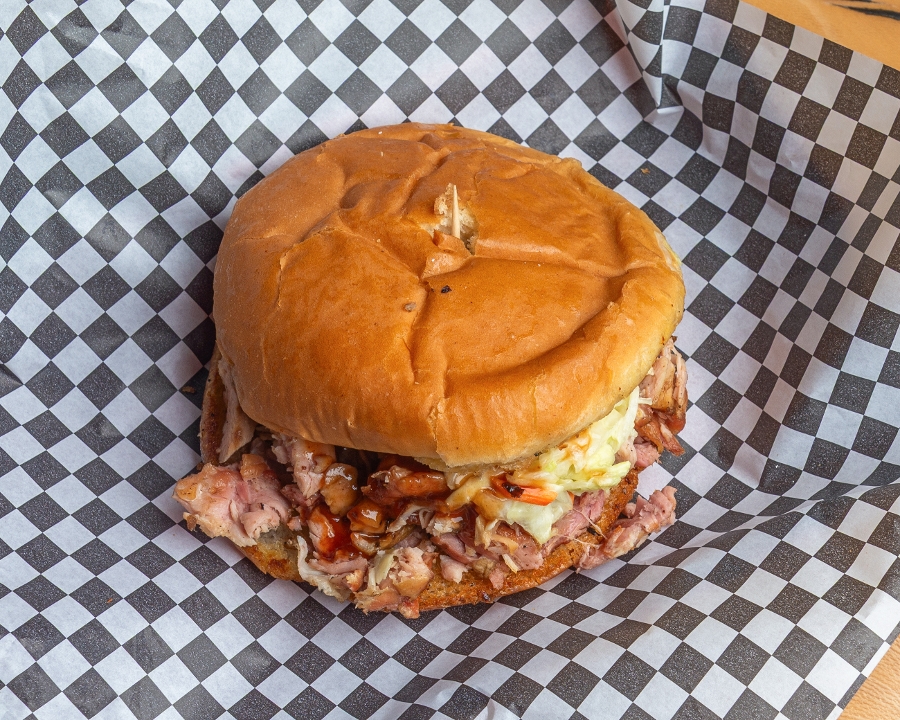 Pulled Chicken Sandwich.