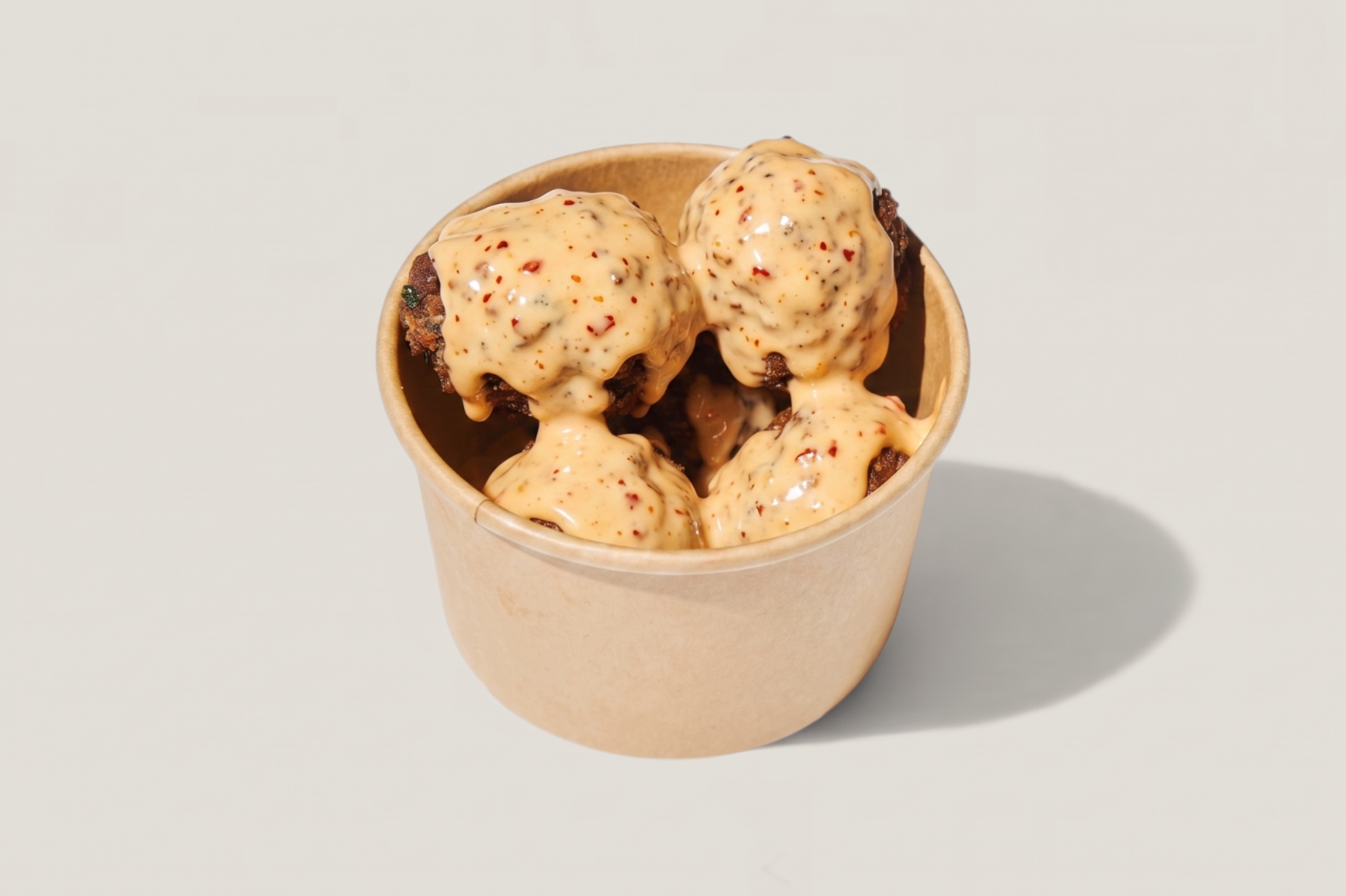 Turkey Meatballs with Sweet Chili Mayo.