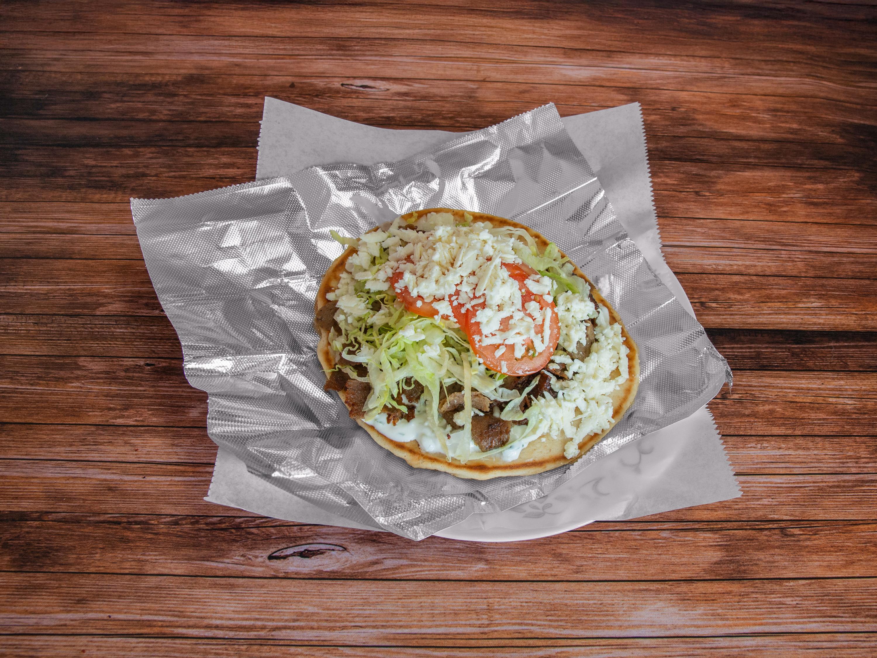 Lamb Gyro Sandwich.
