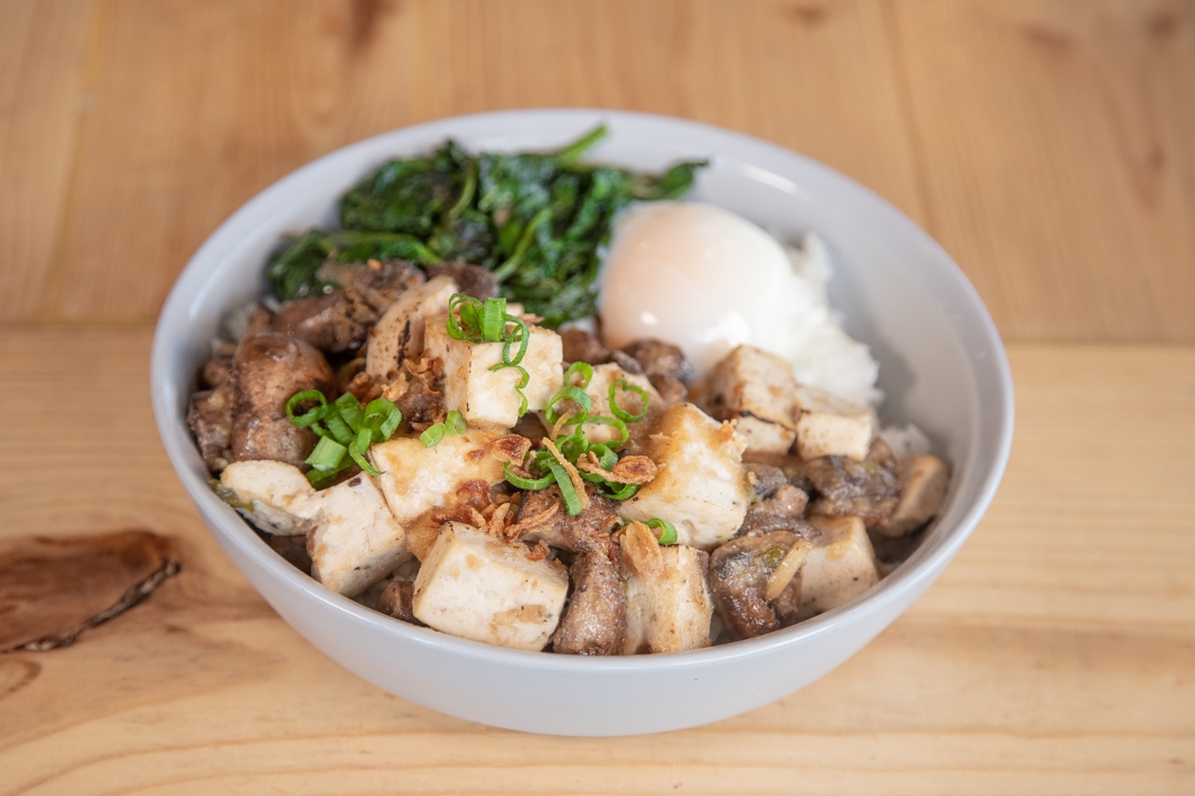 Tofu Mushroom Bowl.