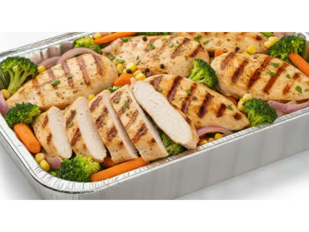 Grilled Chicken with Veggies - Pechuga a La Plancha C/ Vegetales.