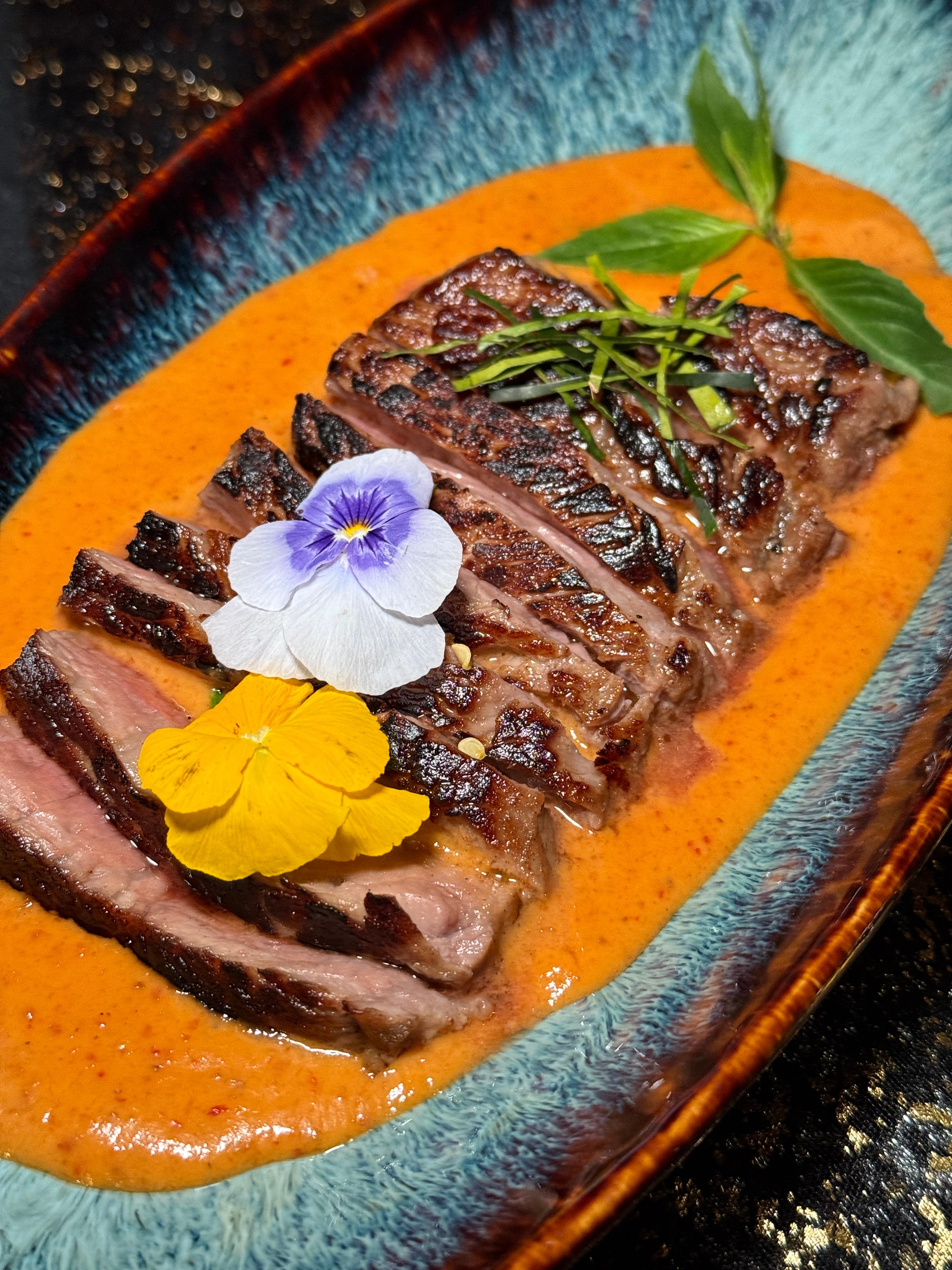 Steak panang.