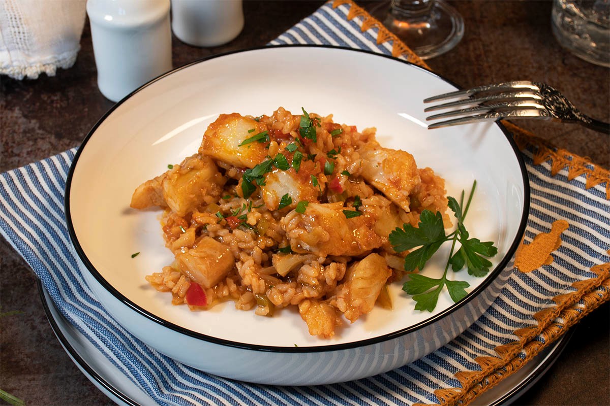 Yellow Rice Bacalao/Cod.