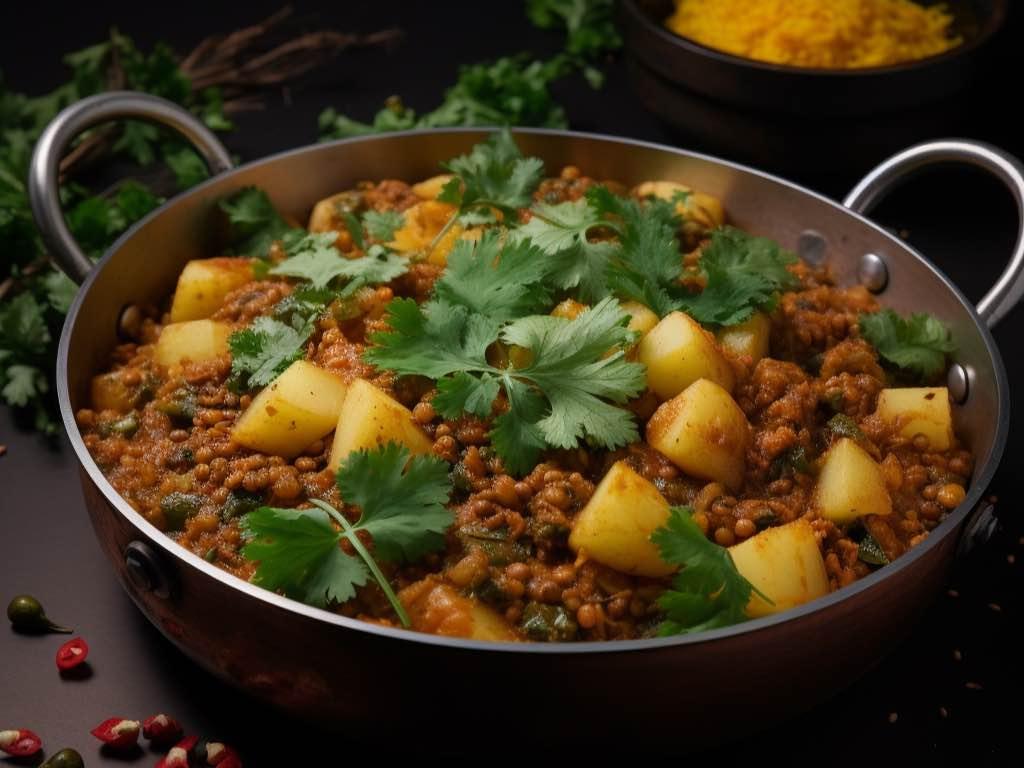 Hyderabadi Keema Aloo.