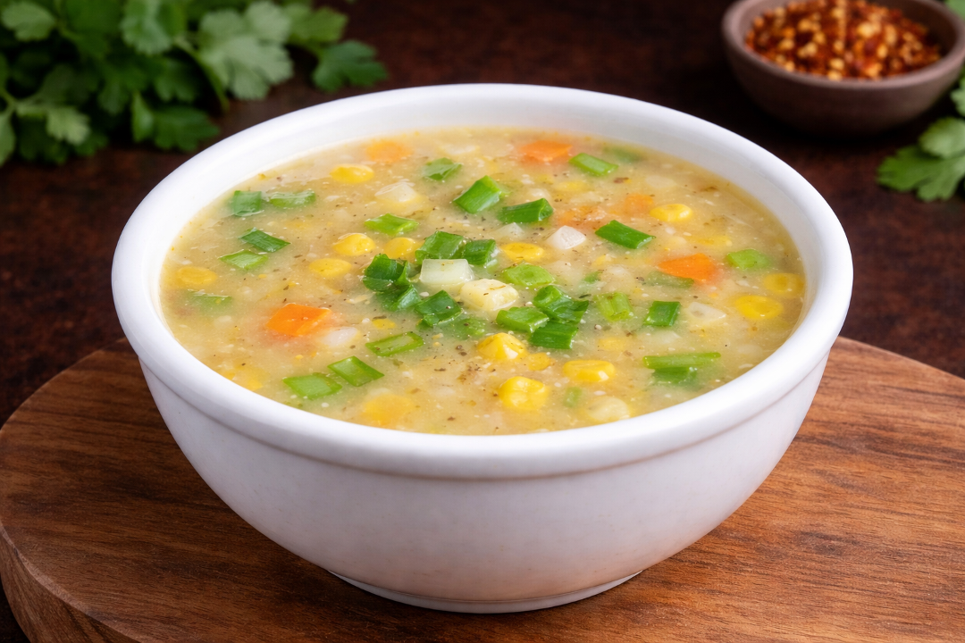 Veg Sweet Corn Soup.
