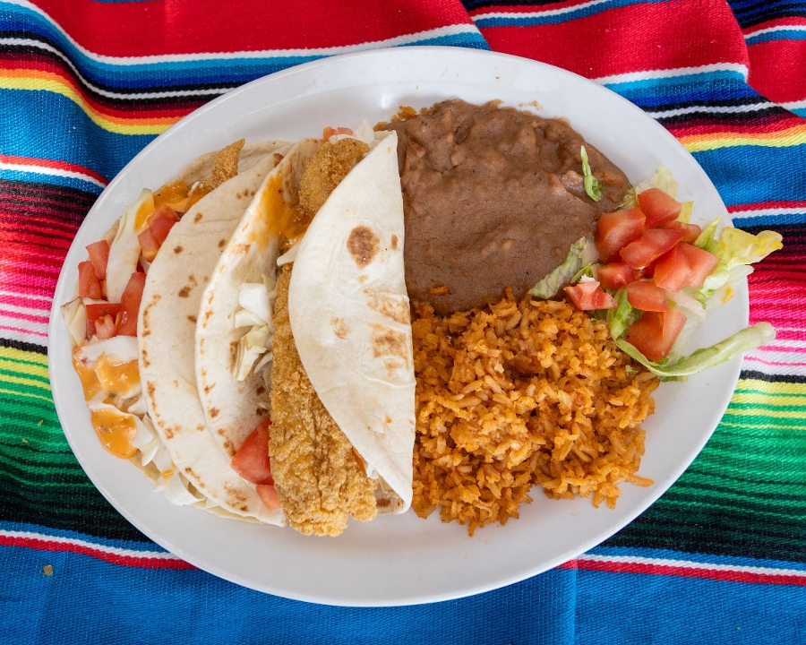 Chico's Taco Plate.