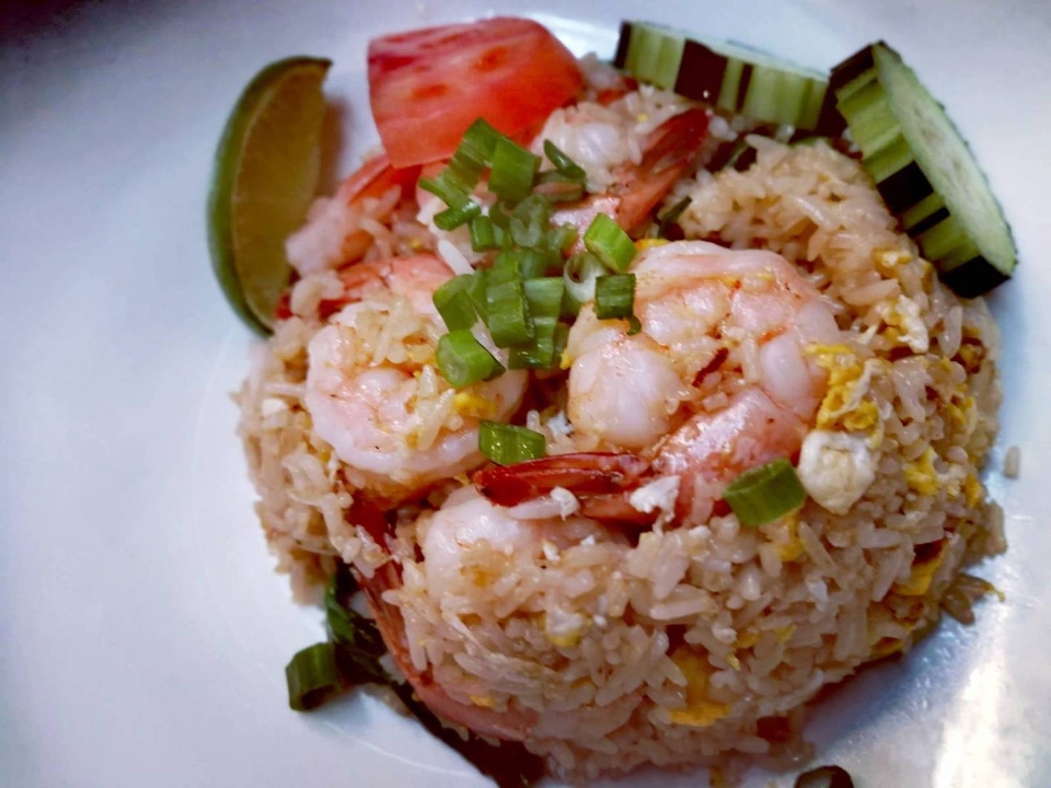 L= Thai Fried Rice.
