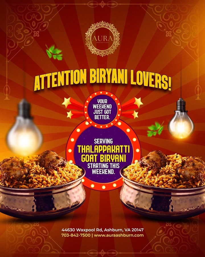 Thalapakattu Goat Biryani.