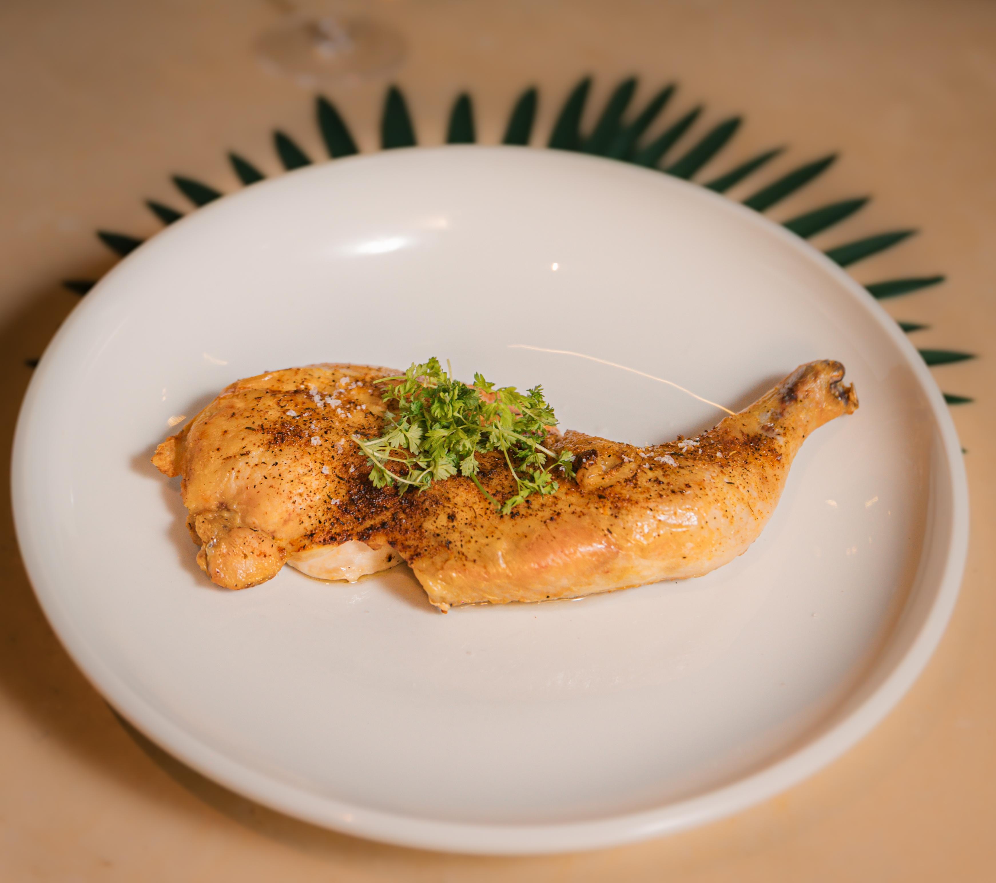 Half Bell & Evans Roasted Chicken.