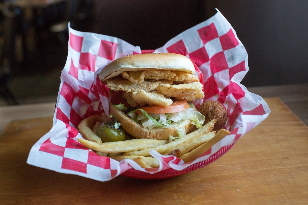 Catfish Deluxe Sandwich.