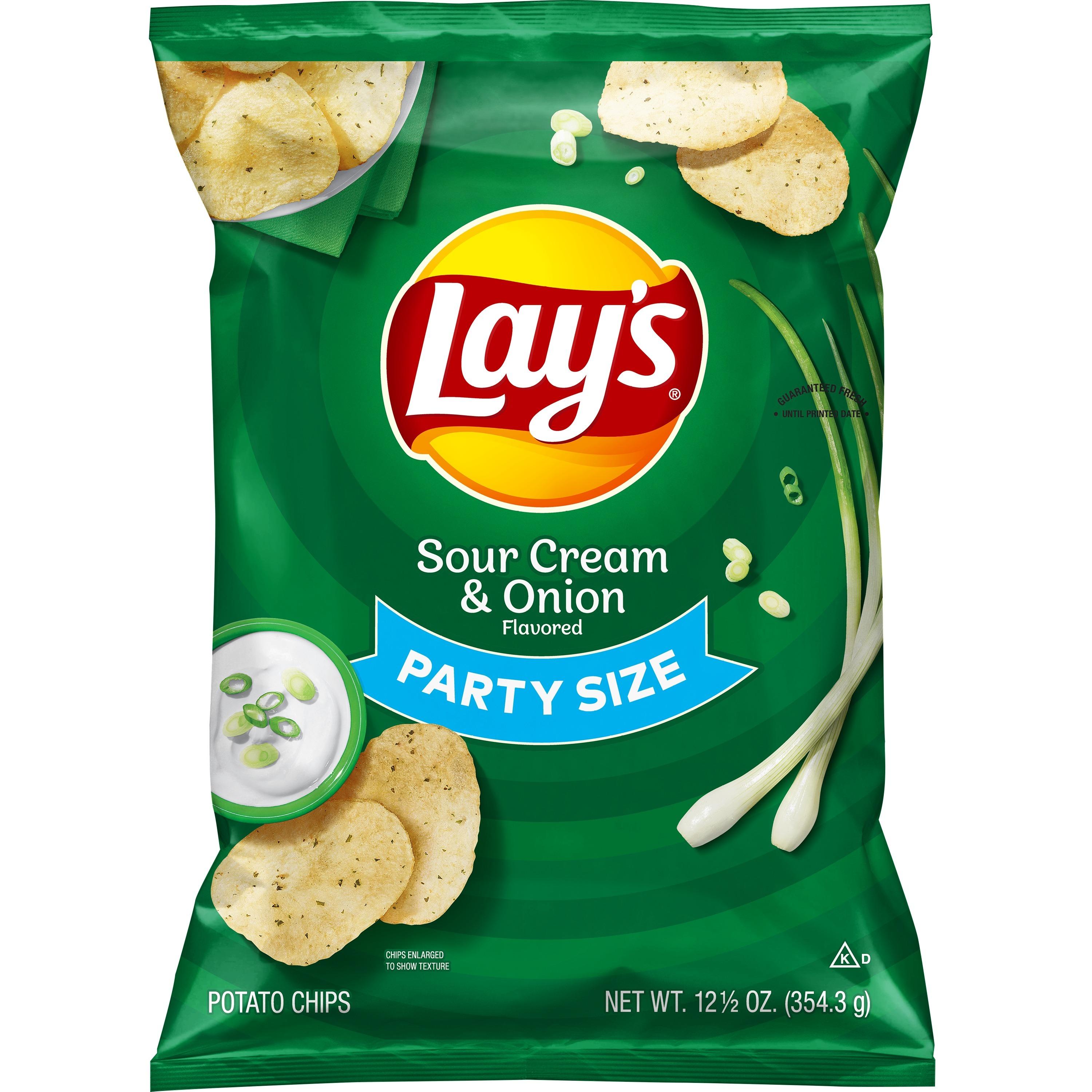 Lay's Sour Cream & Onion Potato Chips 12.5oz.