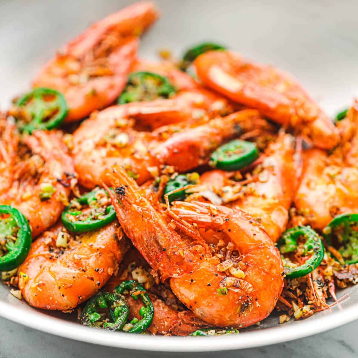 Salty Pepper Shrimp.
