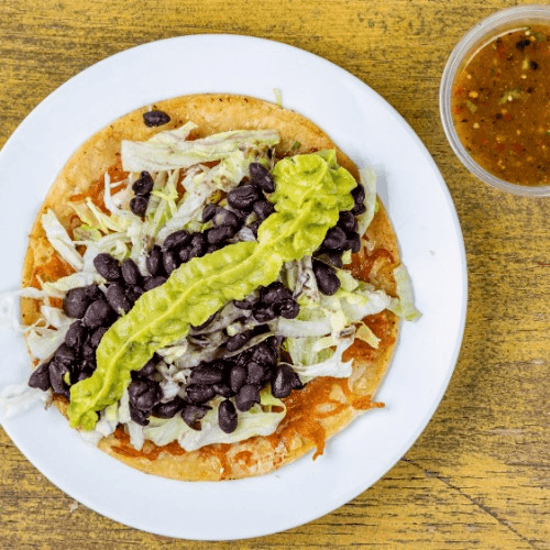 Veggie tostada.