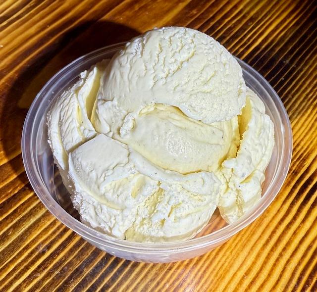 Add vanilla ice cream.