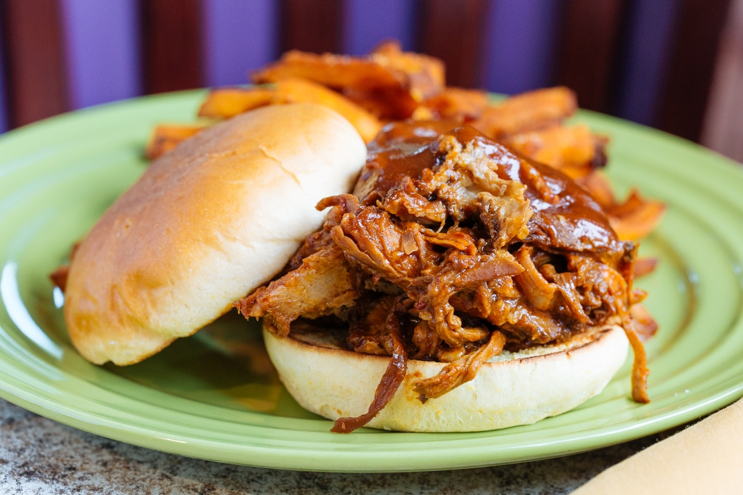BBQ Pork Sandwich.