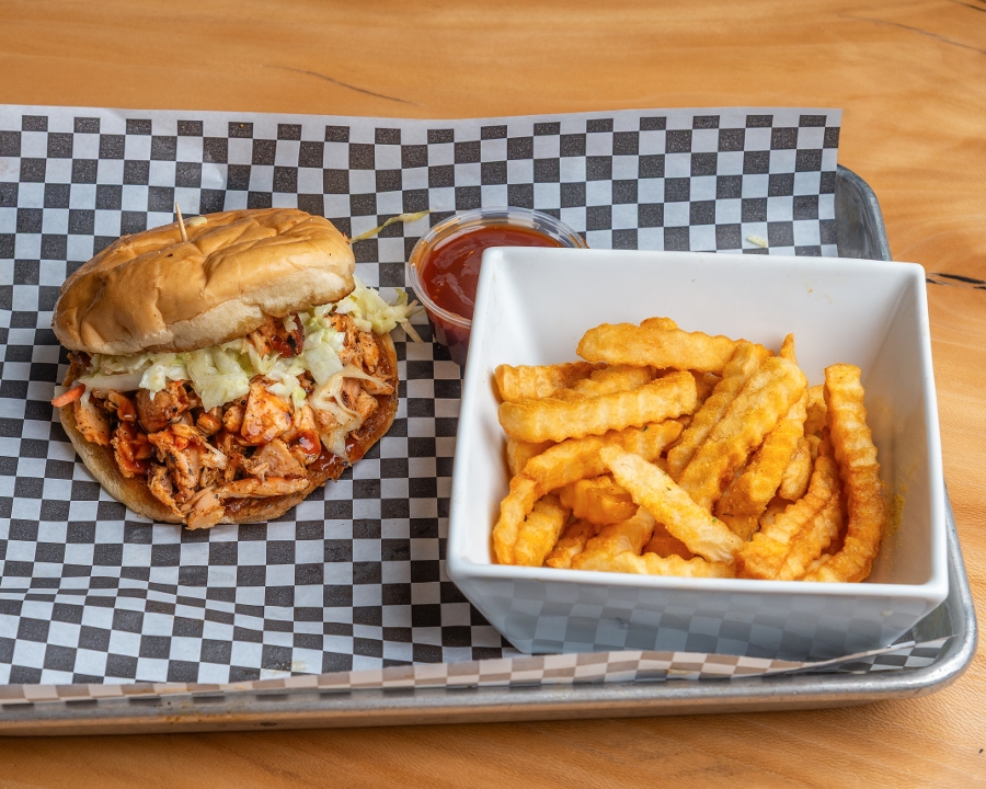 Salmon Sandwich Combo.