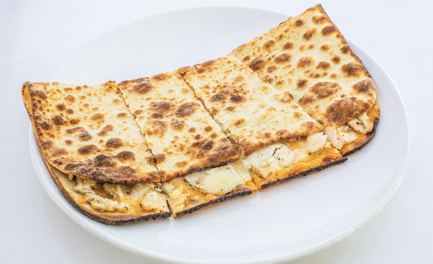Chicken n cheese piadina.