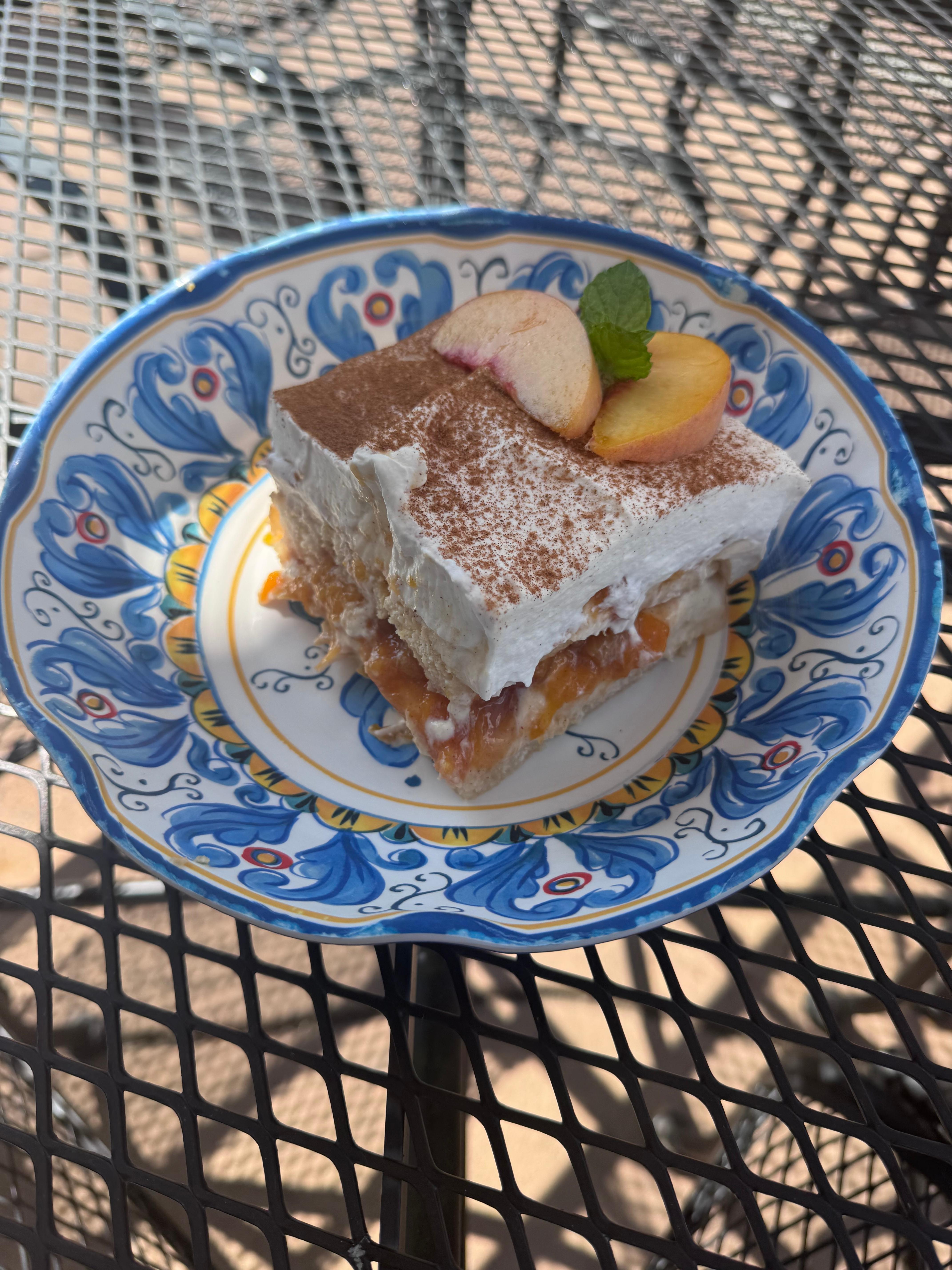 Peach Cobbler Tiramisu.