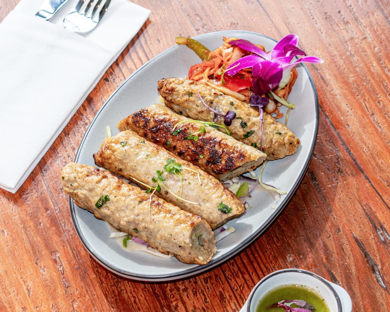 Chicken Seekh Kabob.