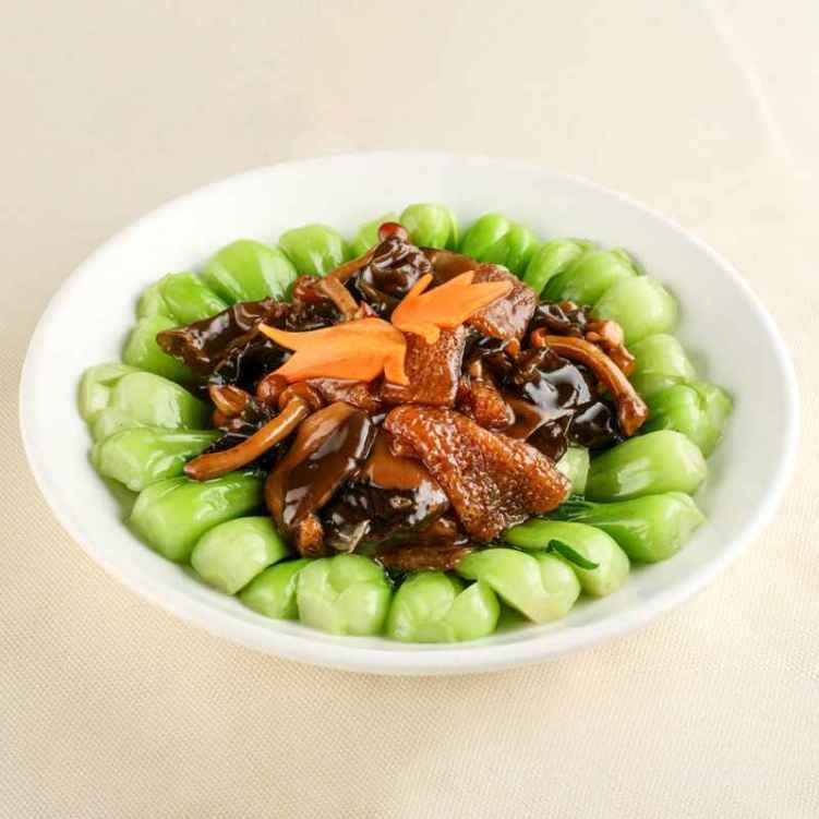 CK16. 雙菇扒鴨/Braised Duck w. Oriental Mushroom Poultry.