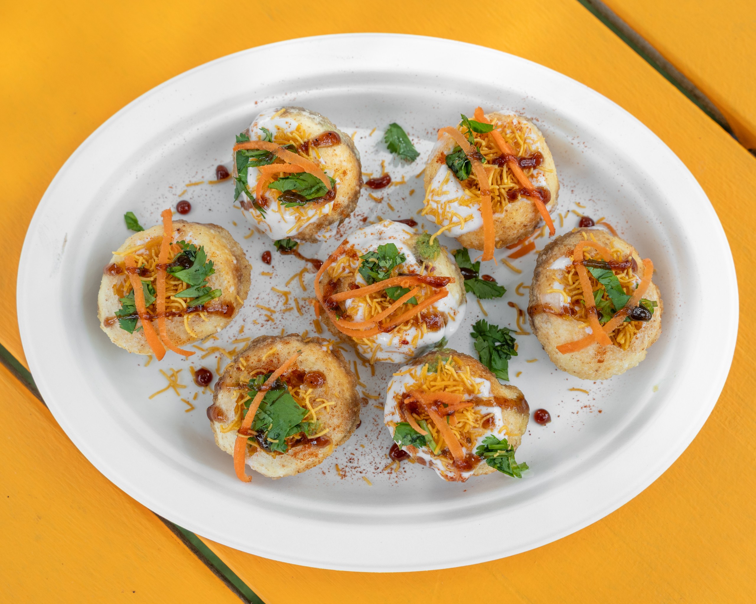 O - Dahi Puri.