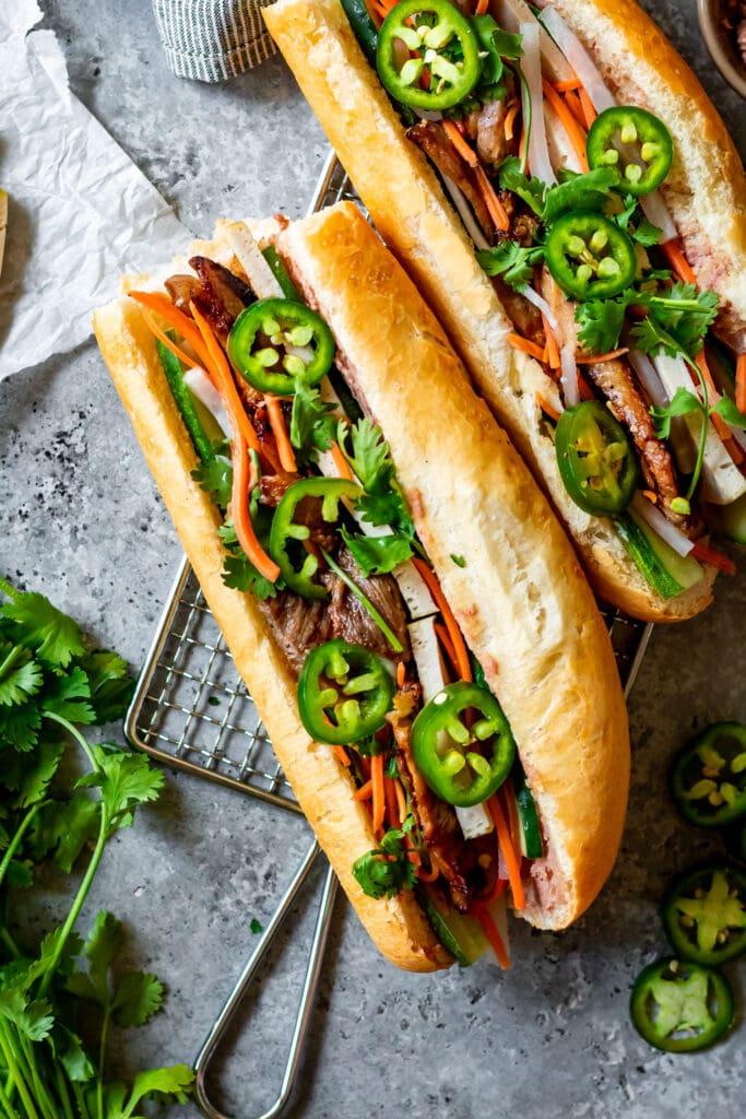 Charbroiled Pork Banh Mi.