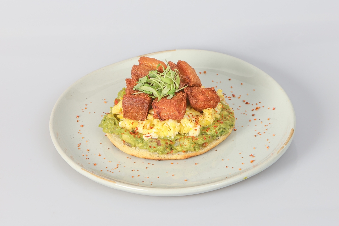 Arepa Toast Pork Belly.