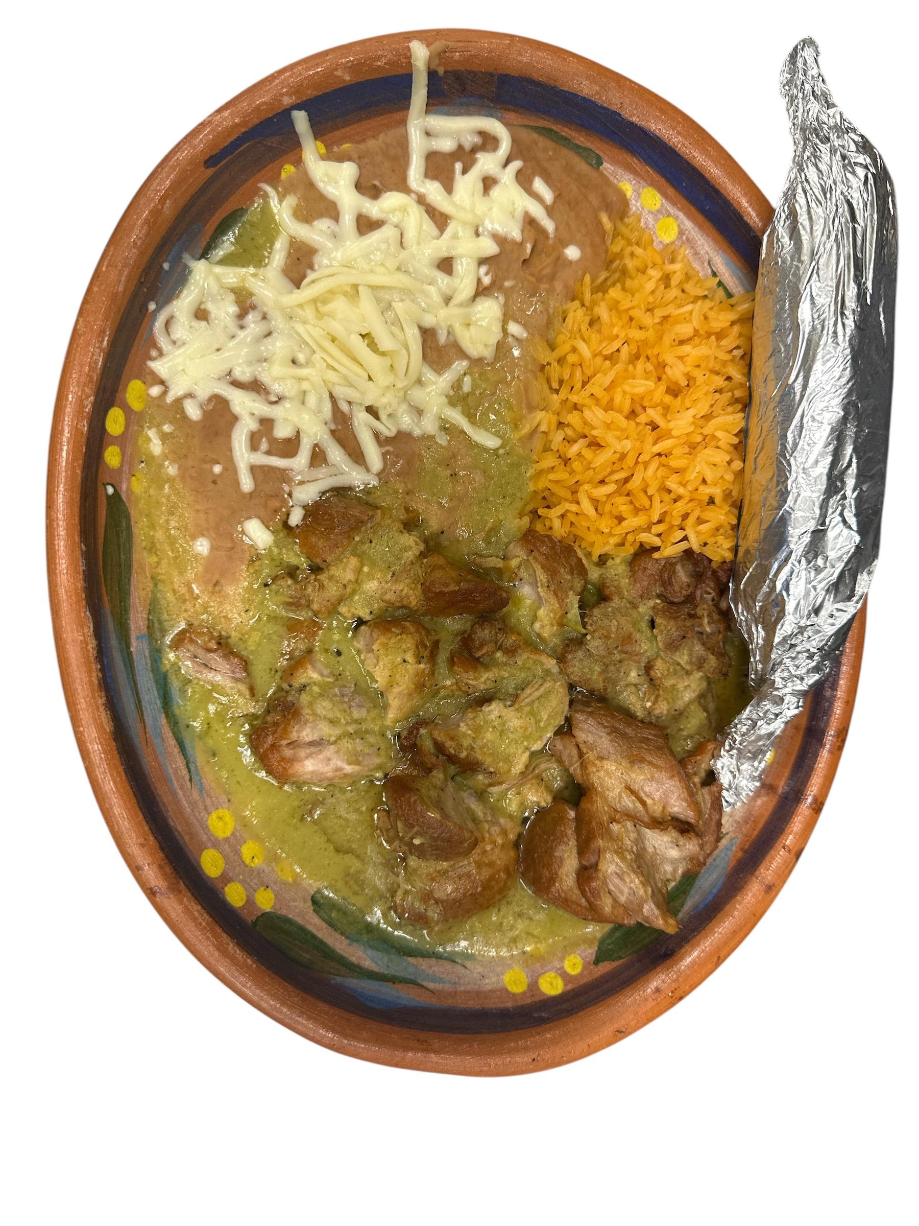 Carnitas en Salsa Verde.
