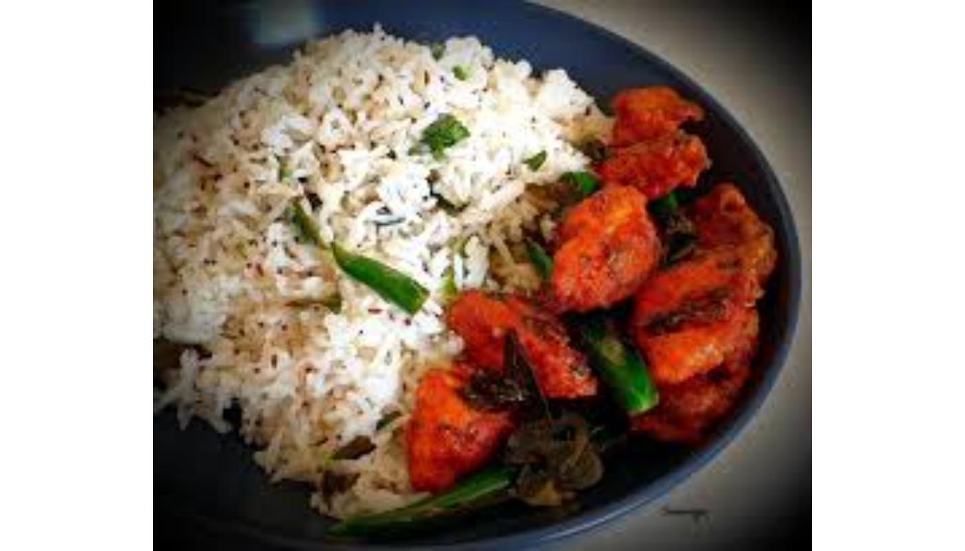 Chicken 65 with aromatic Rice Combo.