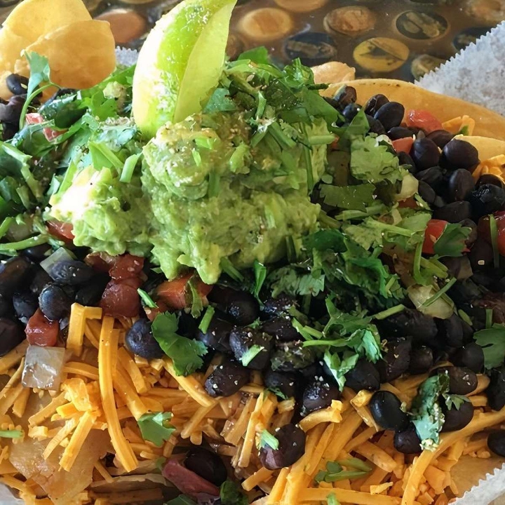 Veggie Black Bean Nachos.