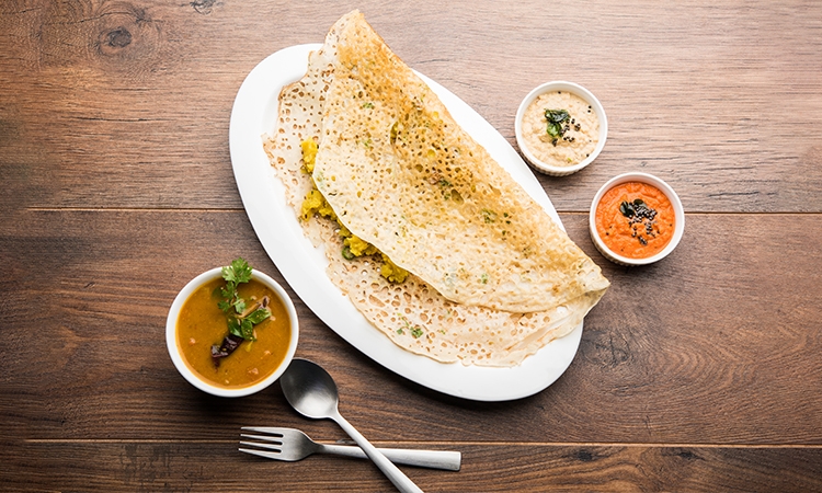 Rava Masala Dosa.