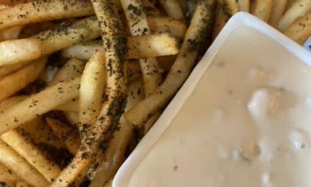 French Fries & Blue Cheese Dip.