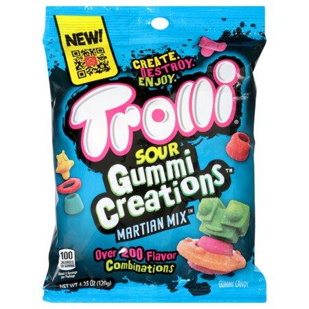 Ferrara Candy 114751 4.25 Oz Trolli Sour Gummi Creations Martian Mix - Pack of 12.