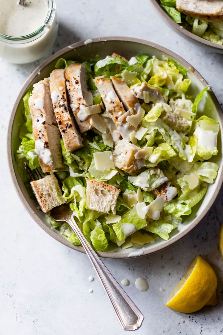 Chicken Caesar Salad.