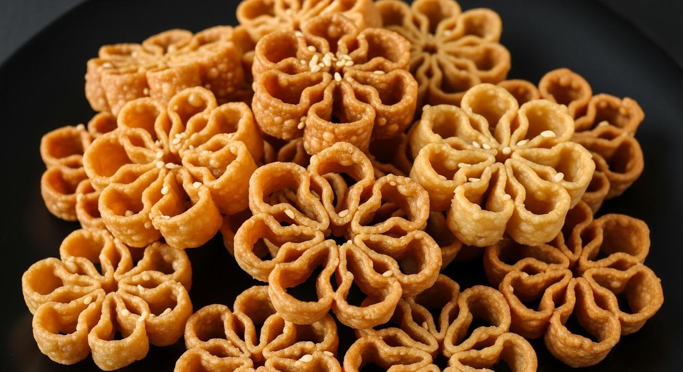 Sweet Rose Cookies (Achu Muruku).