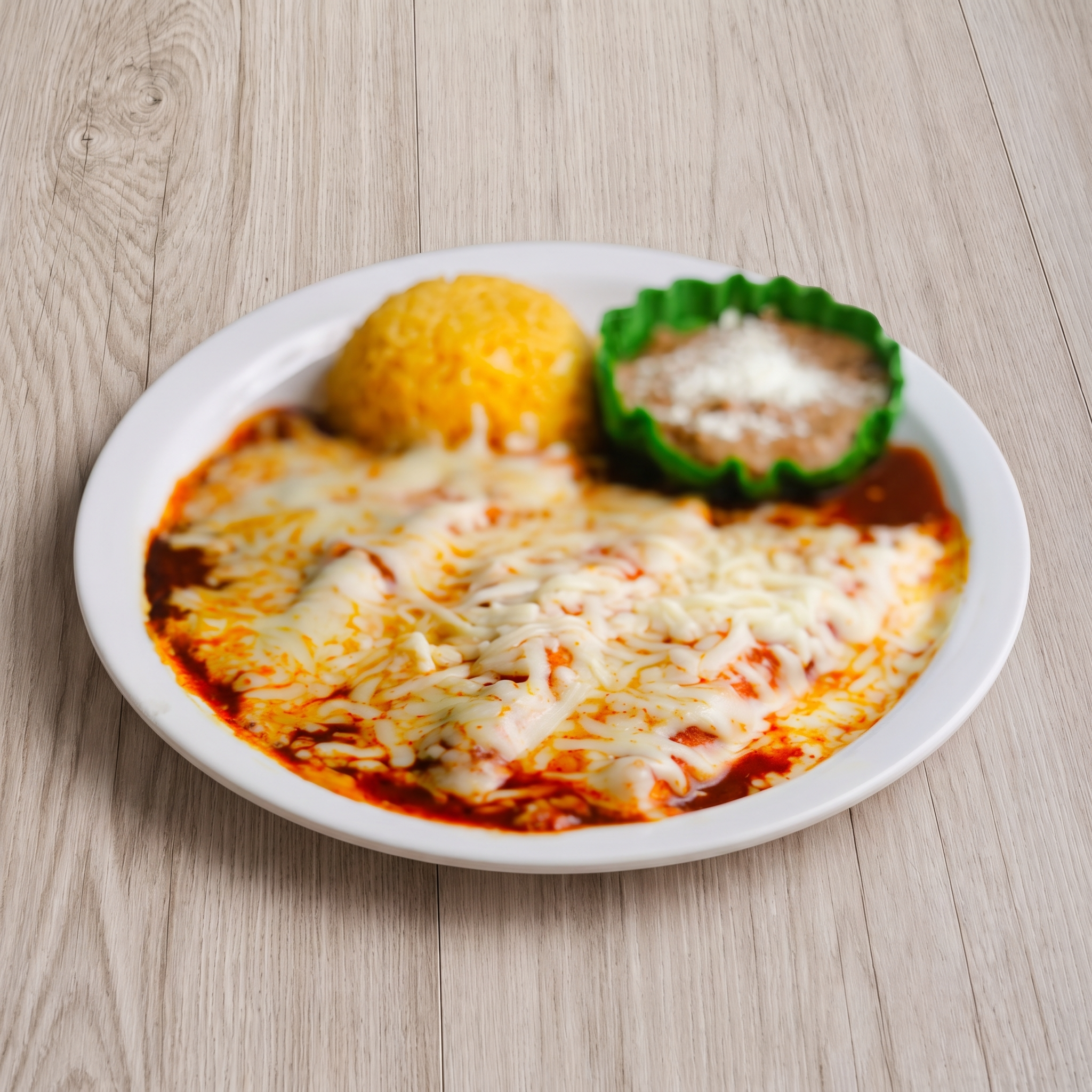 Enchiladas Queso Plate.
