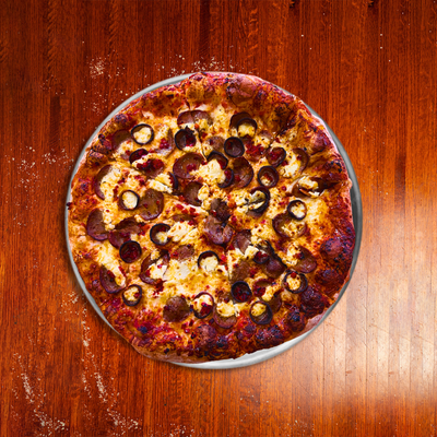 10" Texas Pothole Pizza.