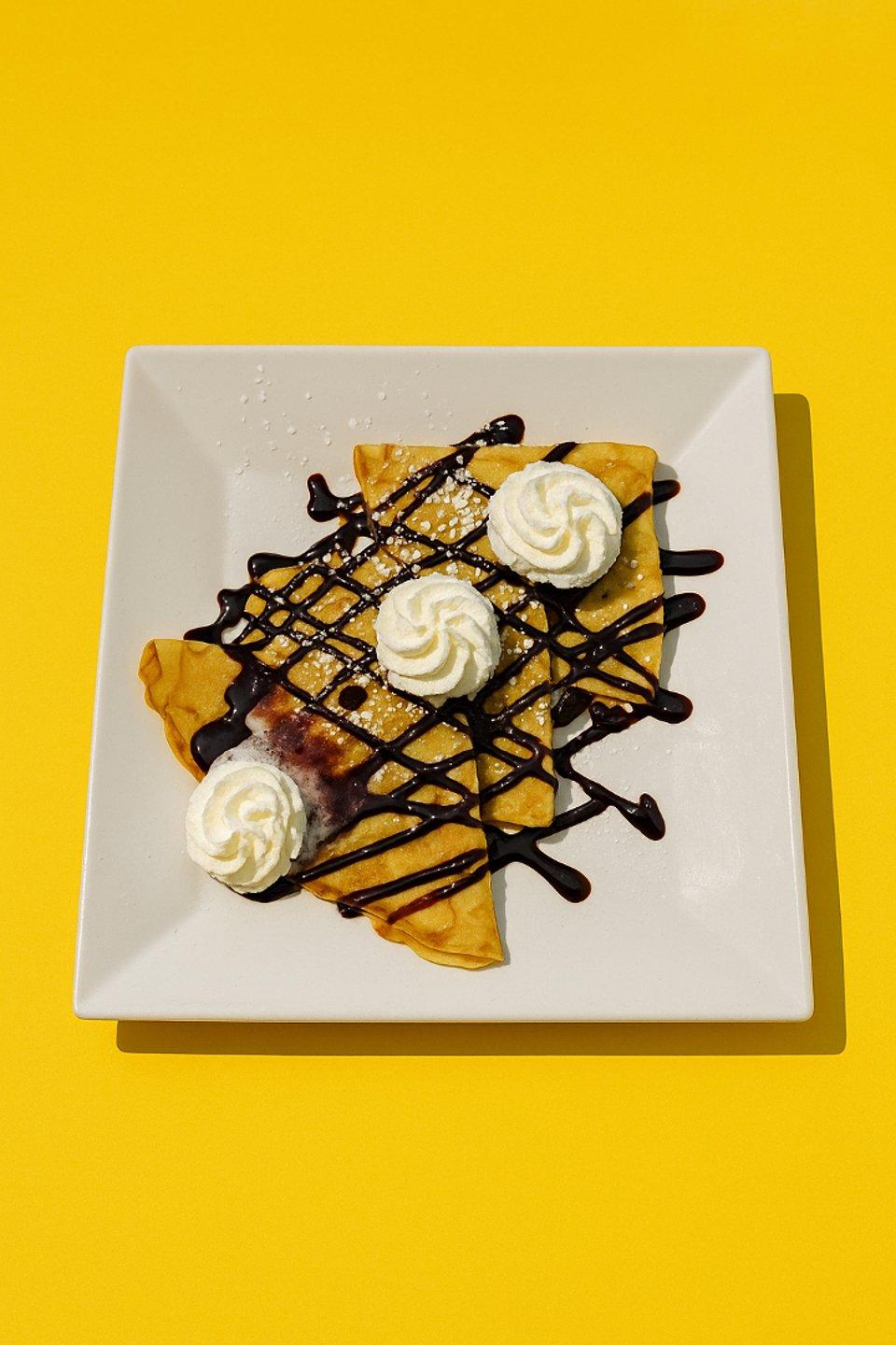 Strawberry Chocolate Crepes.