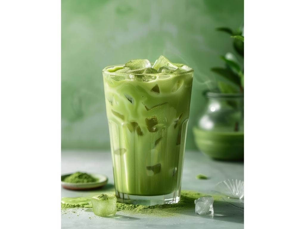 Berry Matcha Latte (Iced Only).