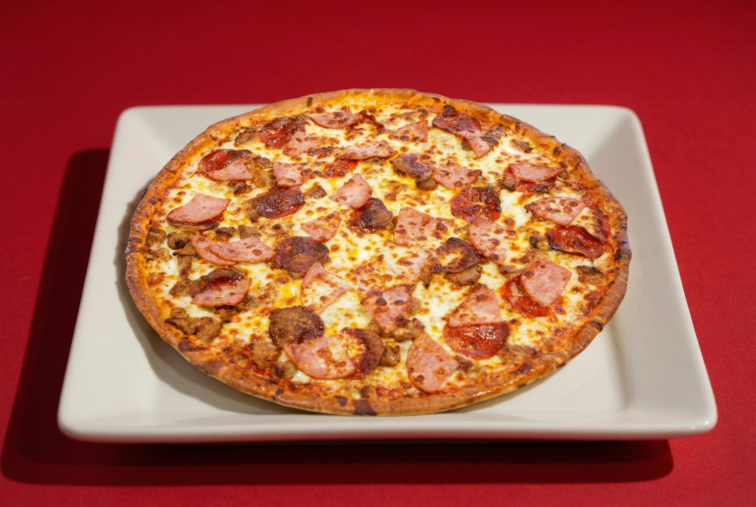 Large Meat Lovers Pizza.