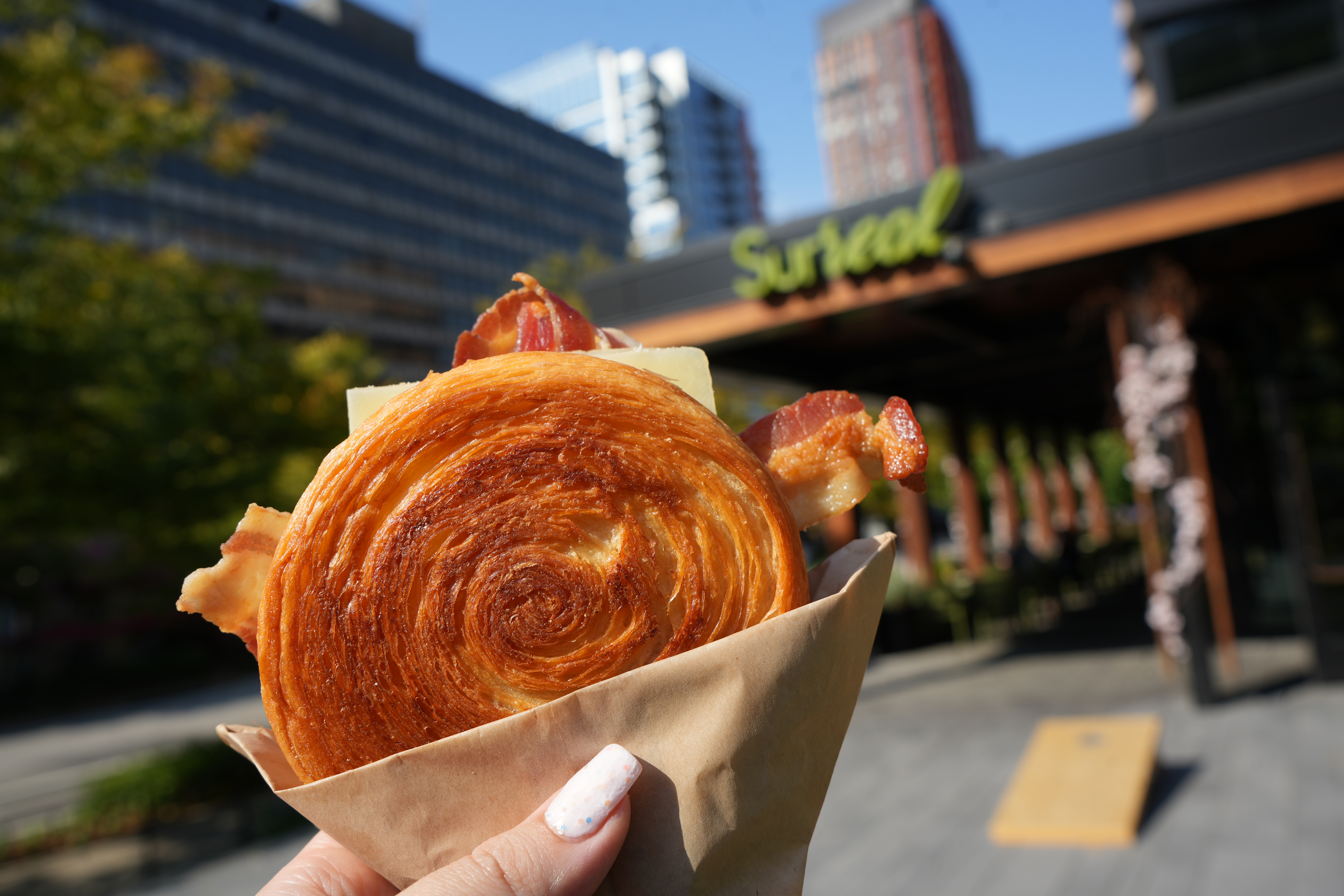 Bacon, Egg, & Cheese Croissant.