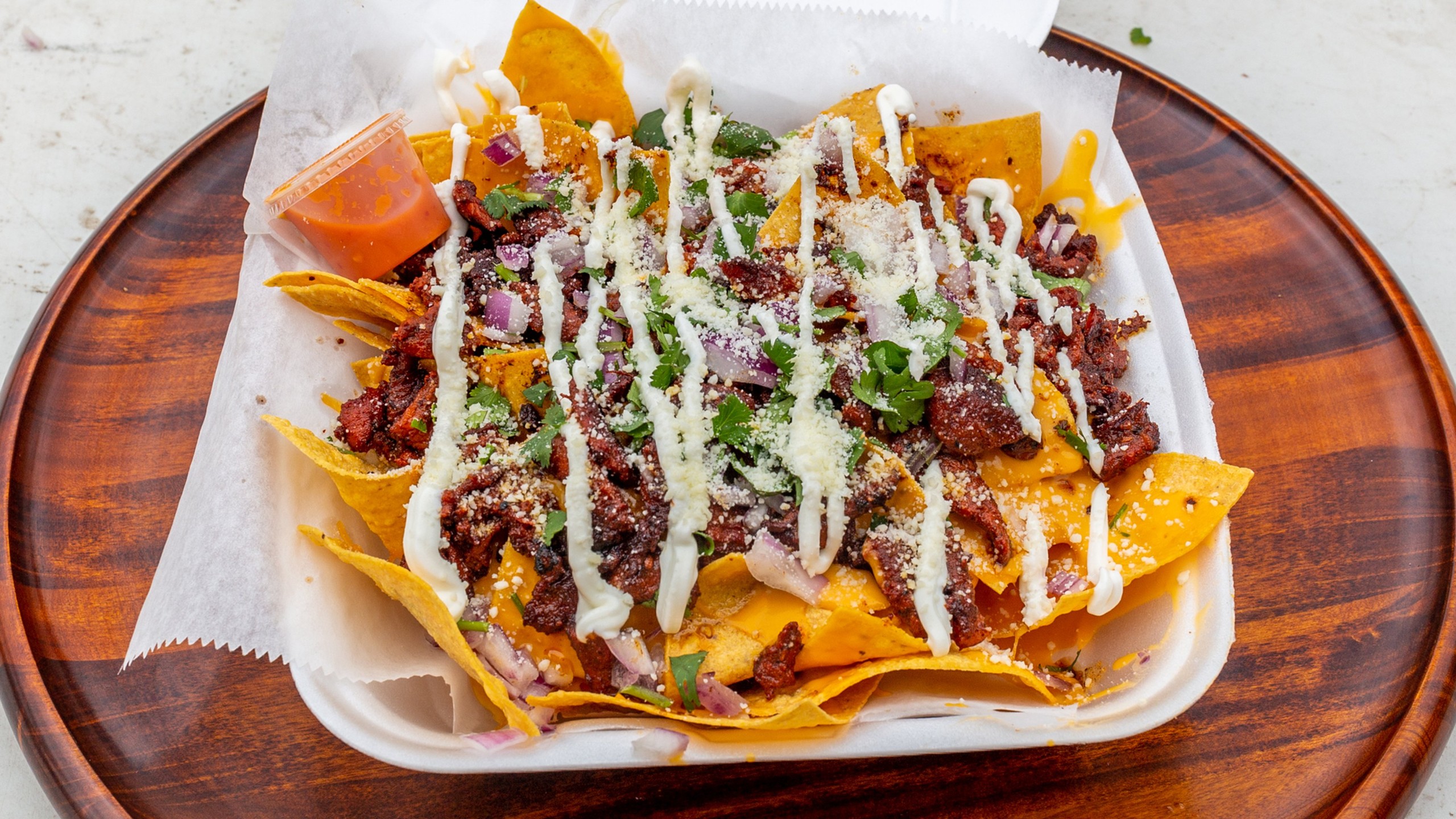 Nachos Cubiertos / Loaded Nachos.