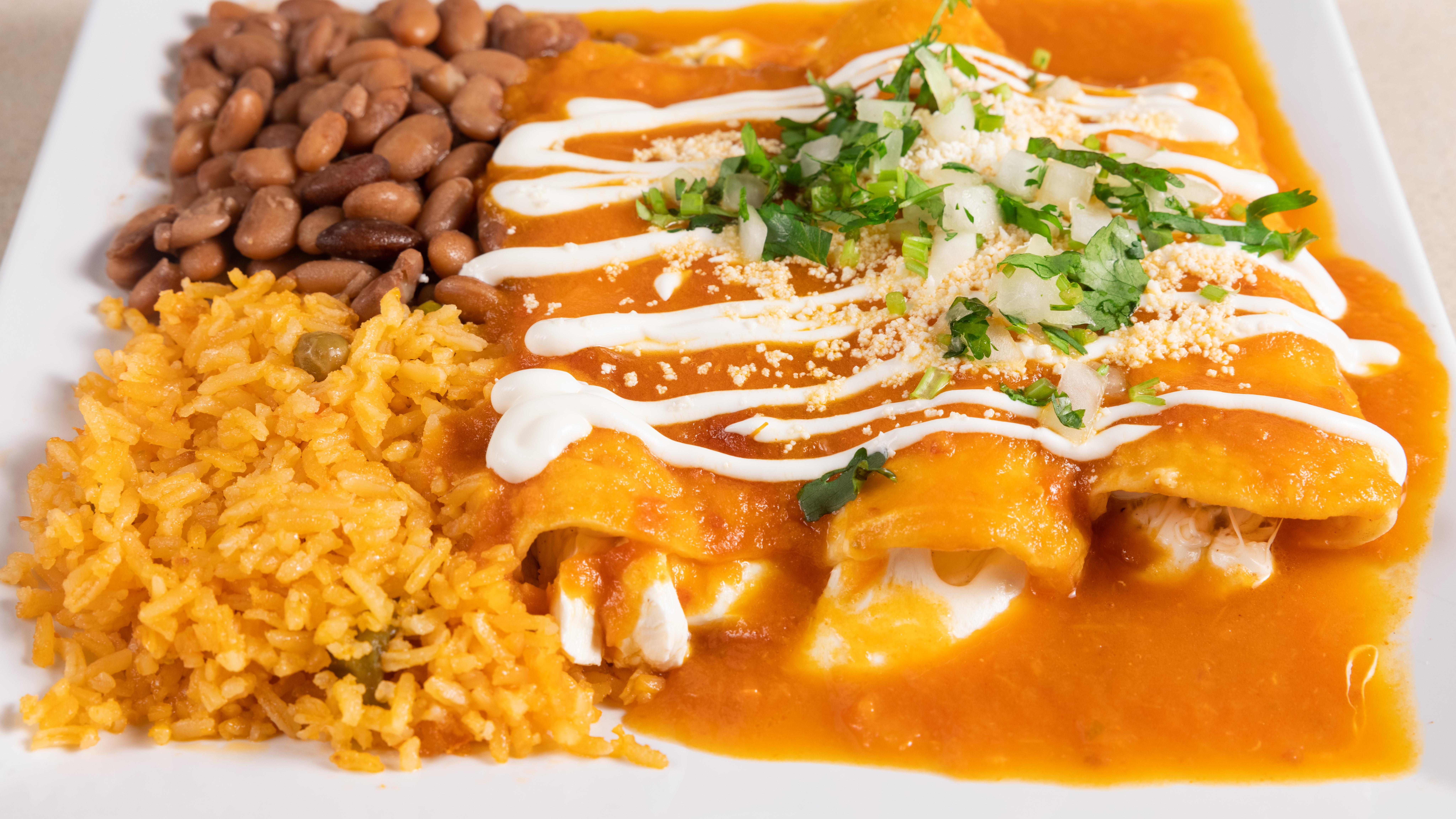Steak Enchiladas.