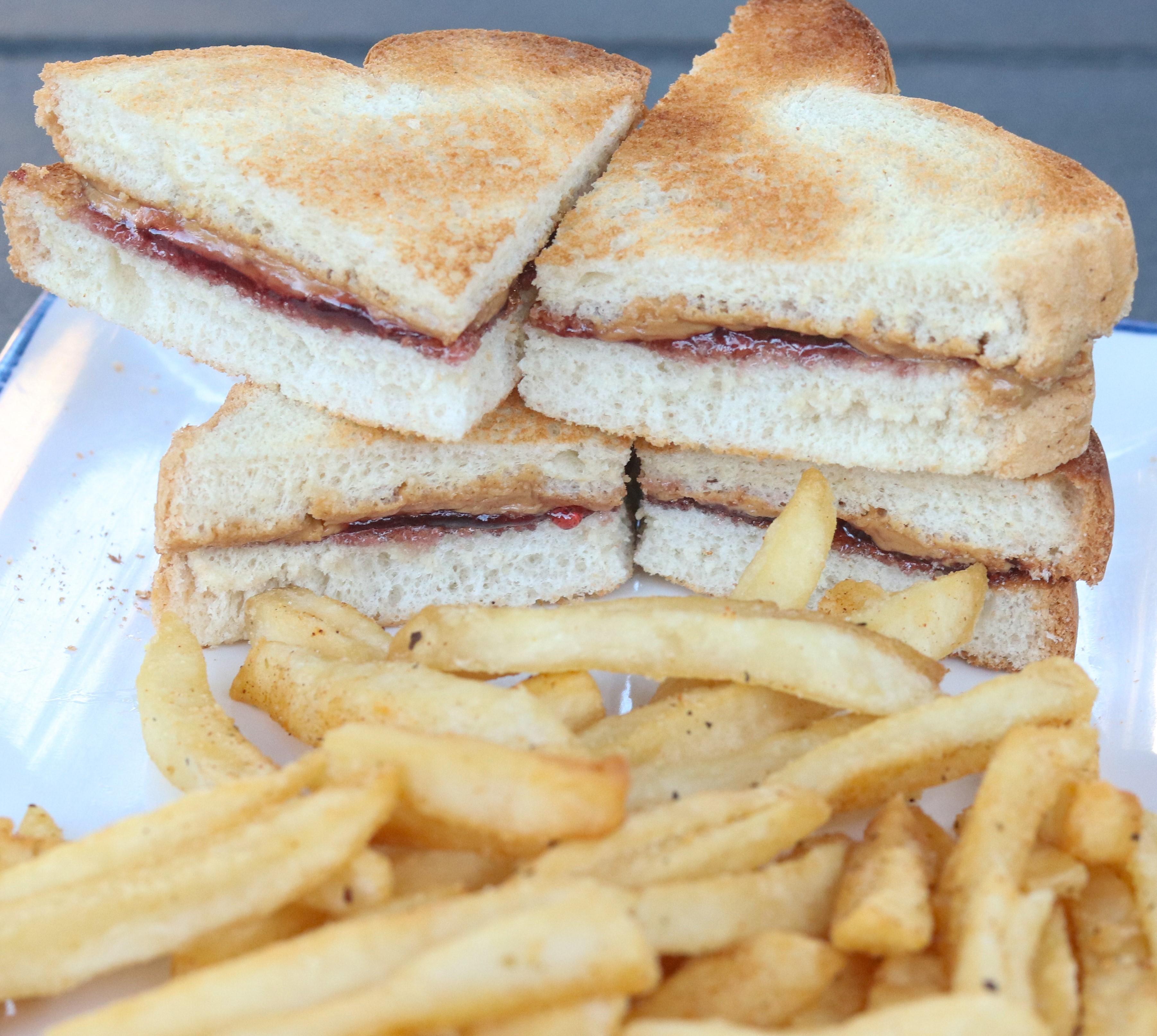 Kids Peanut Butter/Jelly Sandwich & Fries.