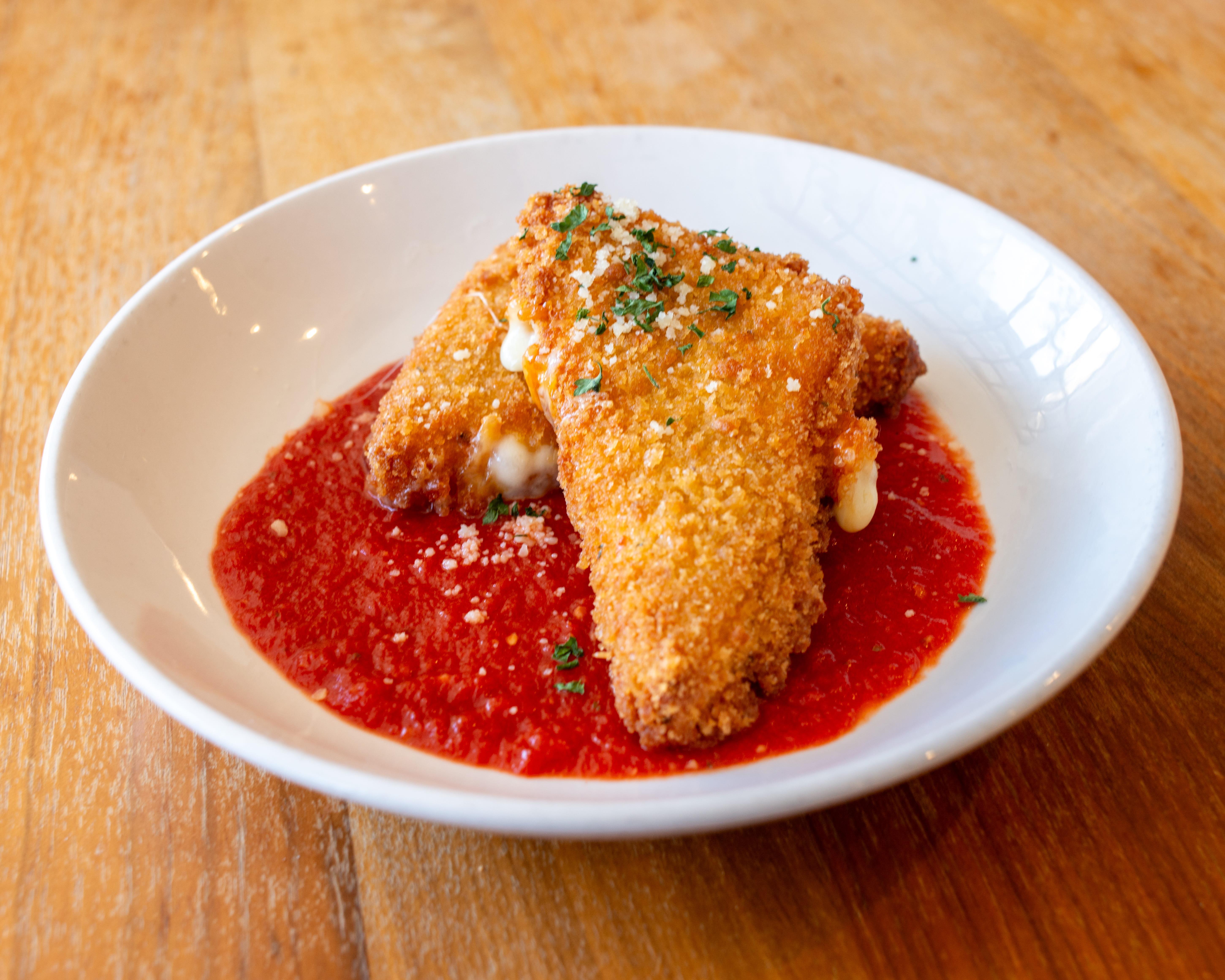 Homemade Fried Mozzarella.
