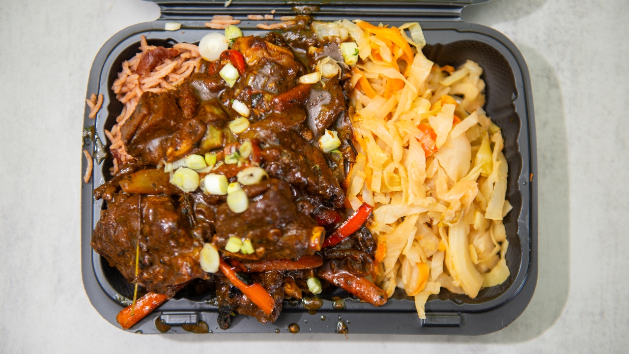 Curry Goat Special.